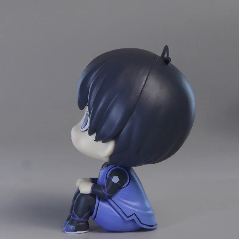 BLUE LOCK Cute Mini Figurines, Isagi Yoichi Chigiri Hyoma Nagi Seishiro Action Figures, Kawaii PVC Toys for Collector 10cm
