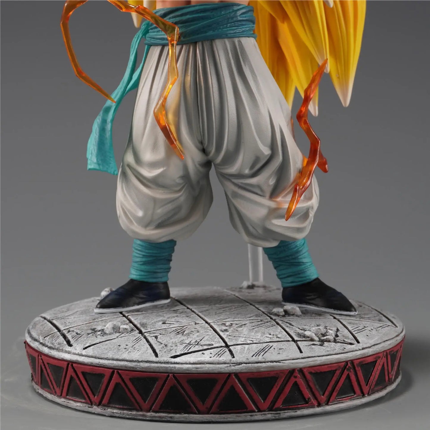 Super Saiyan Gotenks Anime Figurines, Dragon Ball Z Figures Ghost Squad Statue Figures Collection 24 CM