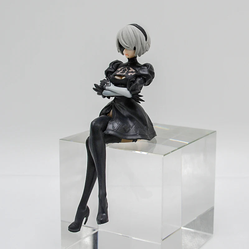 NieR:Automata Action Figures - YoRHa No.2 Type B (2B), 9S, and A2 - 15 CM Collectible Figurines