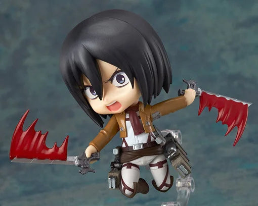 Attack on Titan Anime Figures, Shingeki no Kyojin Levi Ackerman, Eren Jaeger, Mikasa·Ackerman, Cute Kawaii Chibi Anime Figurines 10 cm