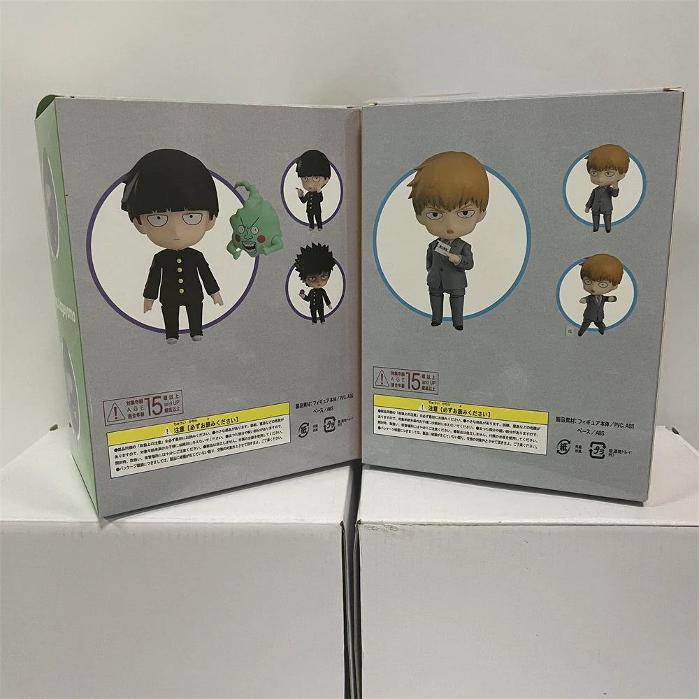 Mob Psycho 100 Mini Action Figure, Reigen Arataka Mobu Saiko Hyaku, Cute Kawaii ChibiAnime Figure Collector Toys 10 cm