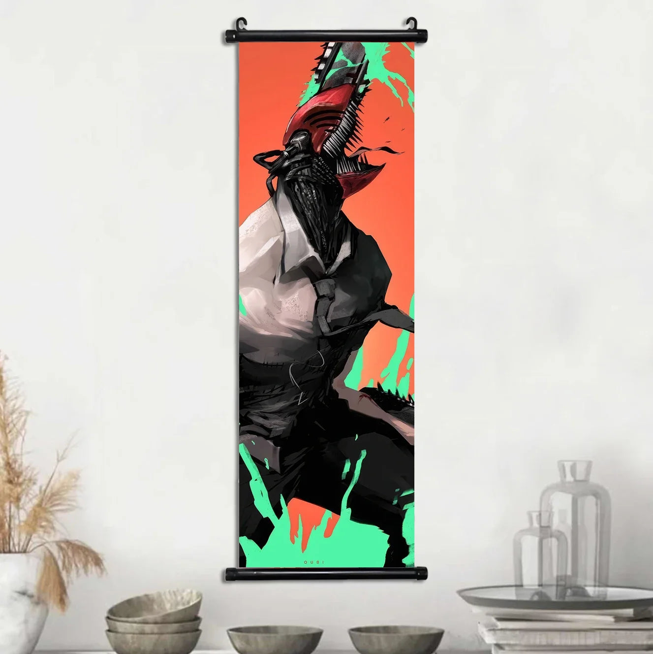 Chainsaw Man Anime Canvas Scrolls Collection, Wall Art Hanging Print Poster Home Decor