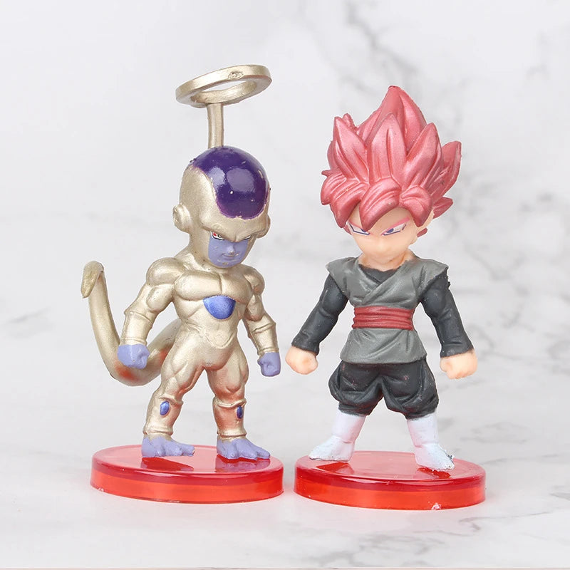 16 Pcs Set Dragon Ball Super Son Goku Gohan Vegeta Broly Piccolo Majin Buu Action Anime Figurine Mini Figures