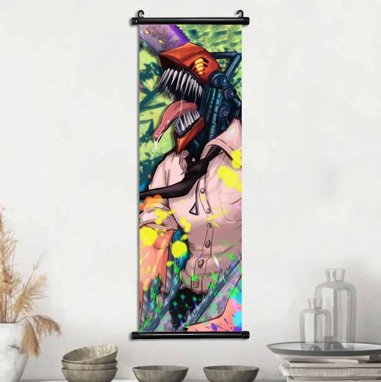 Chainsaw Man Anime Canvas Scrolls Collection, Wall Art Hanging Print Poster Home Decor