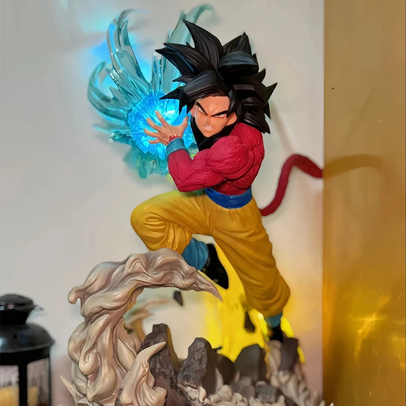 Son Goku Super Saiyan 4 Dragon Ball GT Kamehameha Anime Figure, Dragon Ball Z PVC Collection 41cm