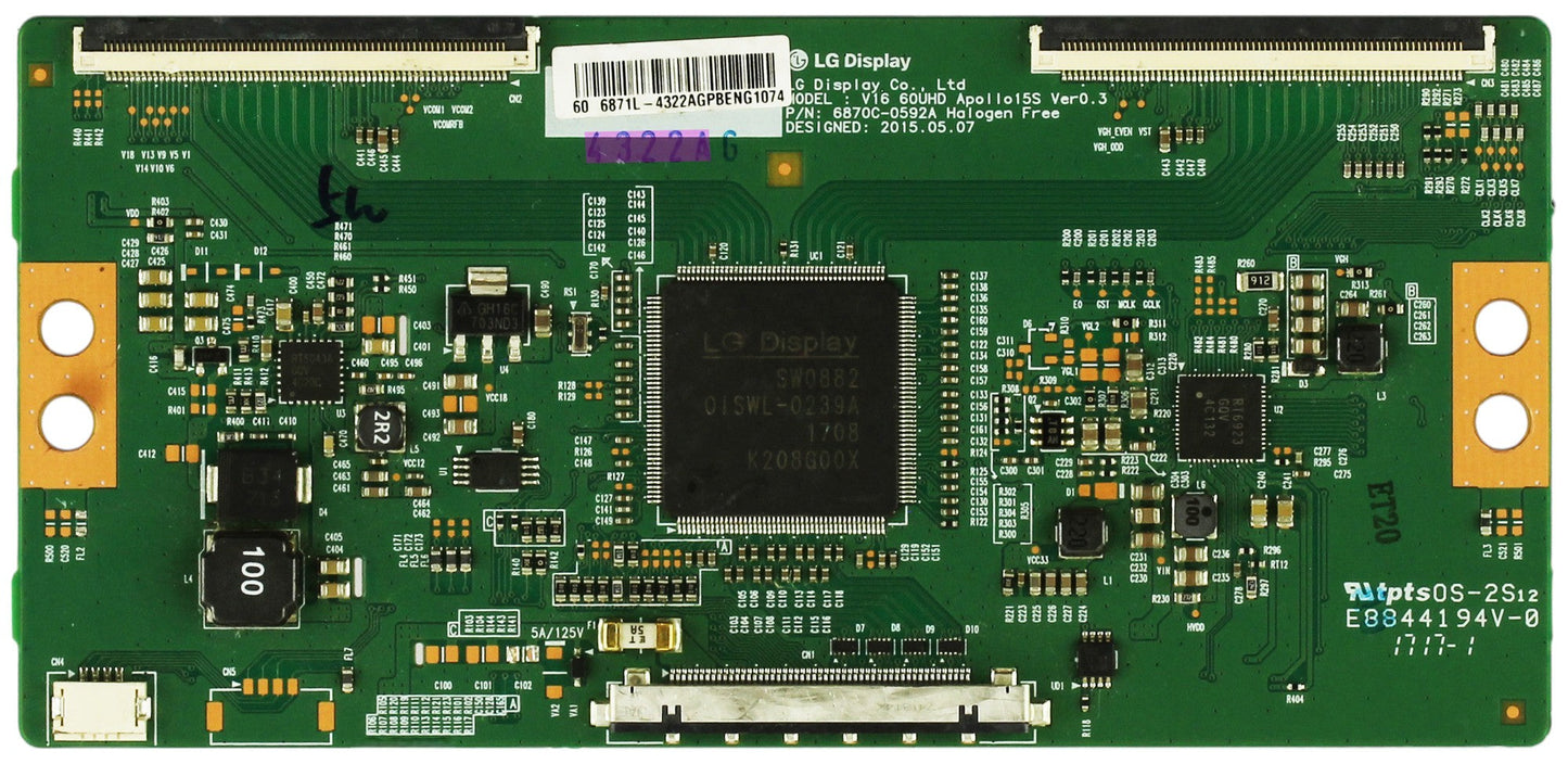 Sharp/Hitachi 6871L-4322A (6870C-0592A) T-Con Board Otarealm