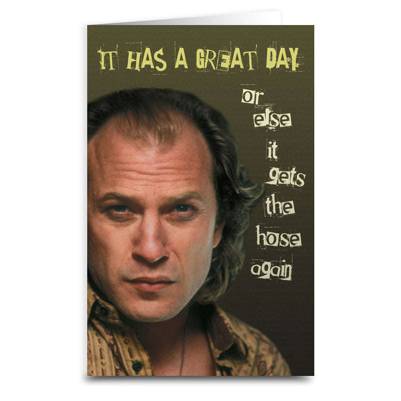 Silence of the Lambs "Gets the Hose" Greeting Card Otarealm