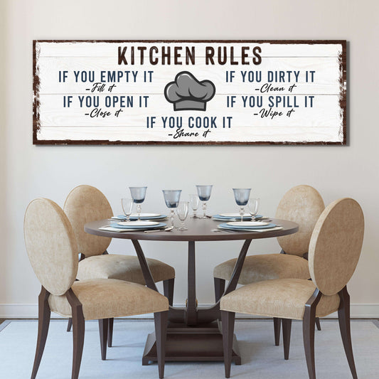 If You Cook It, Share It Kitchen Rules Sign Otarealm