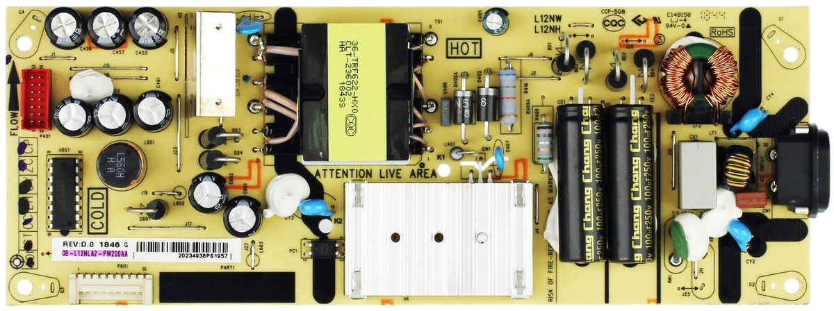 TCL 08-L12NLA2-PW200AA Power Supply Board Otarealm