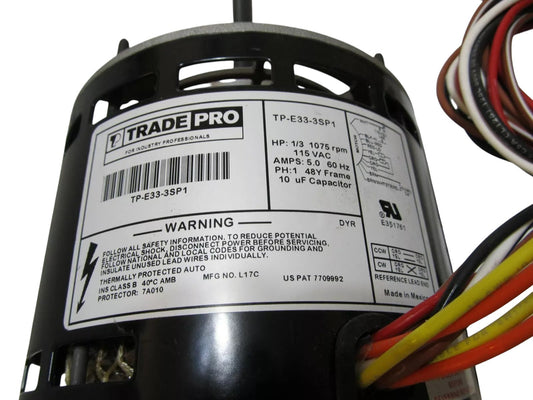TRADEPRO TP-E33-3SP1 EVAPORATOR MOTOR1/3 HP 370/440V 5.0AMP (Refurbed) Otarealm
