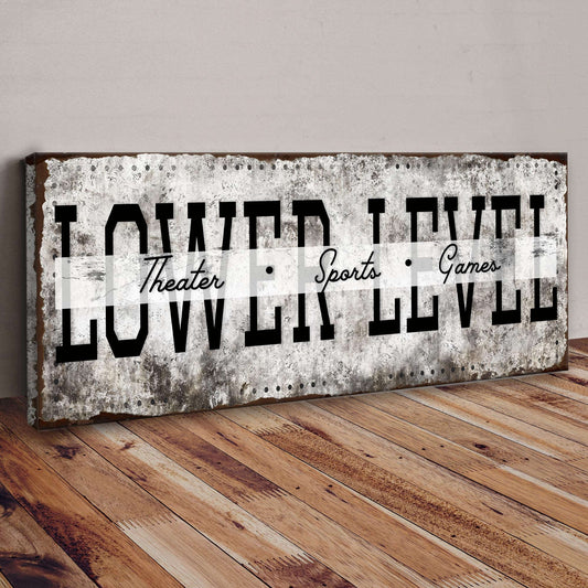 Lower Level Theater Sports Games Basement Bar Sign Otarealm