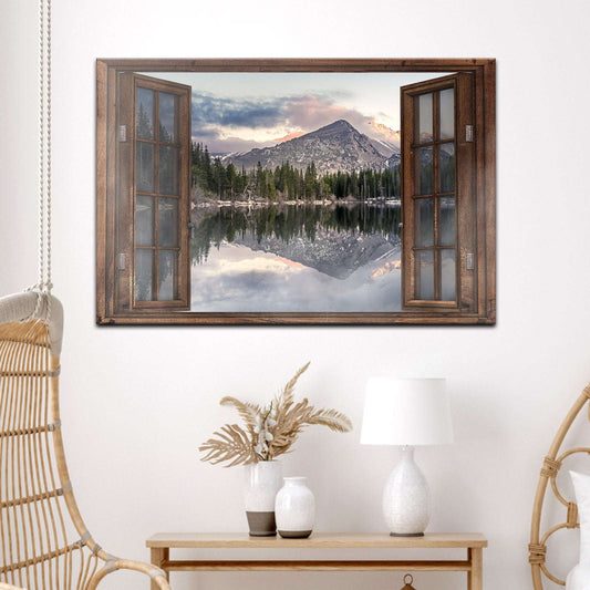 Calming Lake Scenery Canvas Wall Art Otarealm