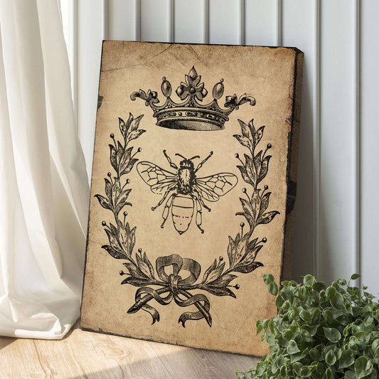 Queen Bee Vintage Painting Canvas Wall Art Otarealm