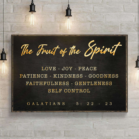 Galatians 5:22-23 - The Fruit Of The Spirit Sign Otarealm
