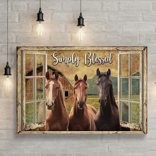 Simply Blessed Amazing Horse Farm Sign Otarealm