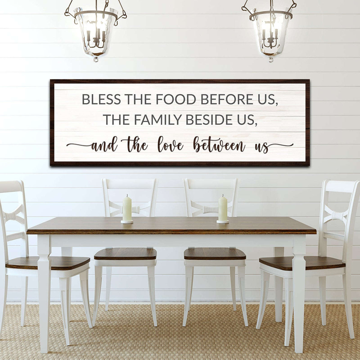 Bless The Food Before Us And The Love Between Us Sign Otarealm