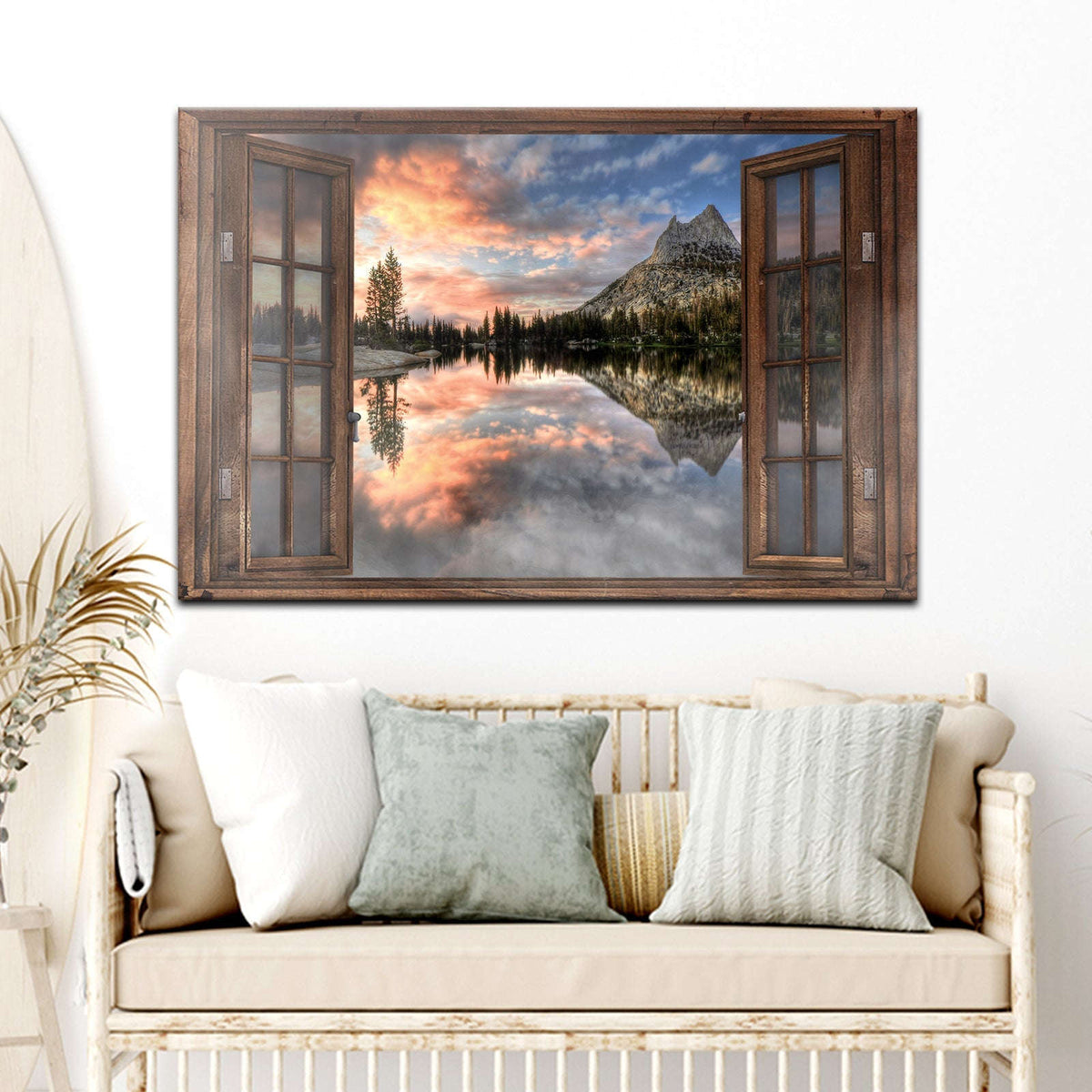 Calming Lake Scenery Canvas Wall Art Otarealm