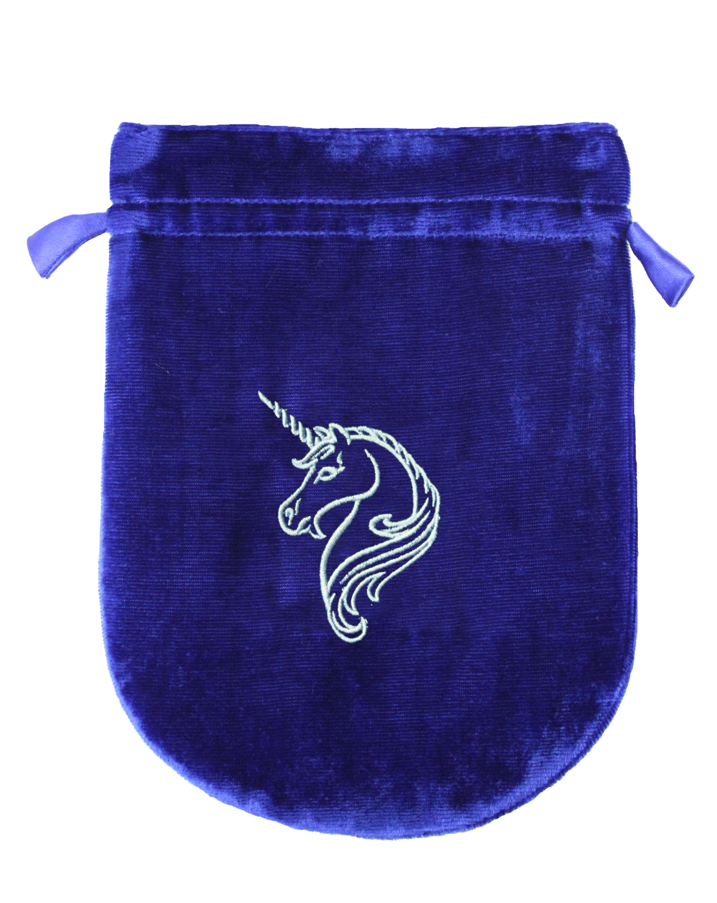 Blue Velvet Unicorn Tarot Bag