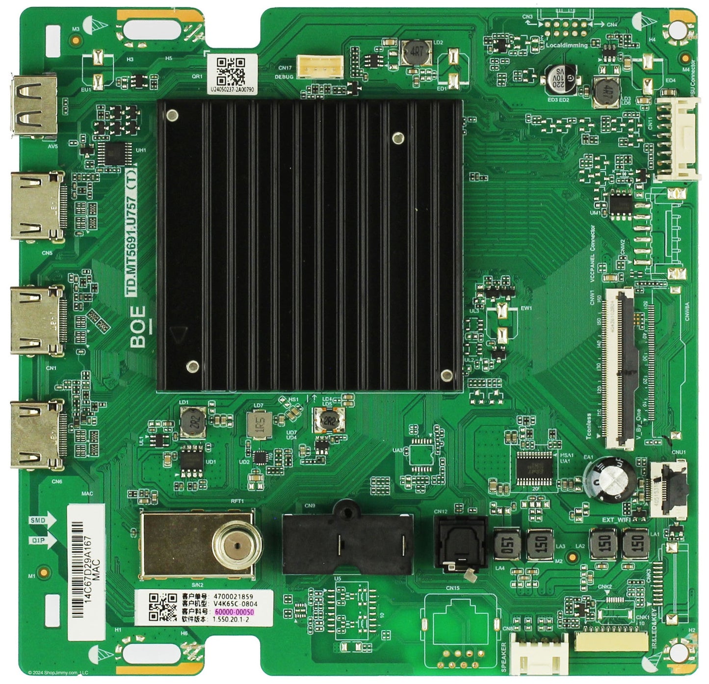 Vizio 60000-00050 Main Board for V4K65C-0804 Otarealm