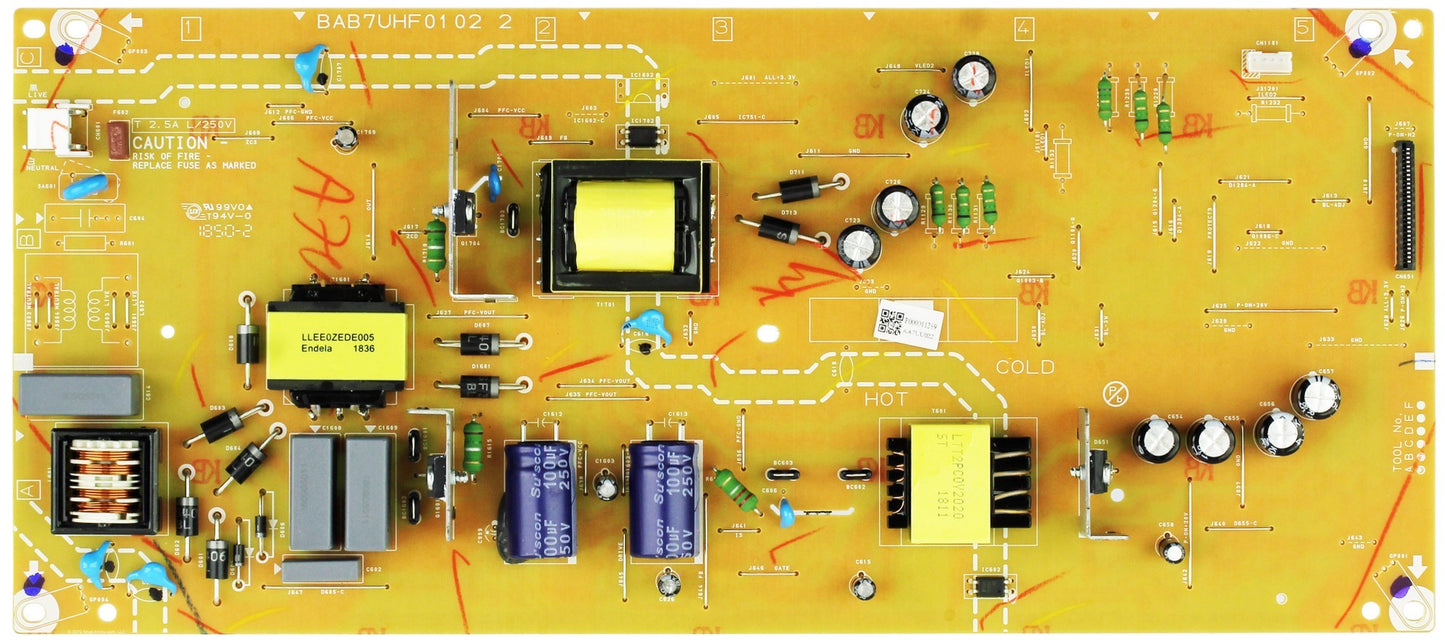 AA7RTMPW-001 Philips Power Supply, BAB7UHF0102 2, AA7UU022, AA7UU021, 50PFL5602/F7 Otarealm