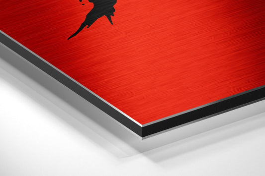 Red Brush Get Shit Done Brushed Aluminum Dibond Wall Art