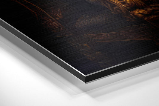 Crowned Rock Star Brushed Aluminum Dibond Wall Art