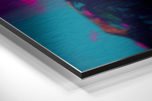 Fashionate Panda Brushed Aluminum Dibond Wall Art