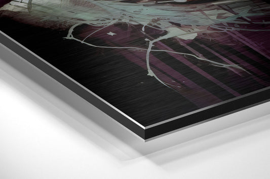 Dripping Paint Graffiti Athlete Brushed Aluminum Dibond Wall Art
