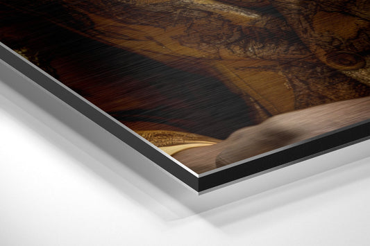 Mr. Lion Brushed Aluminum Dibond Wall Art