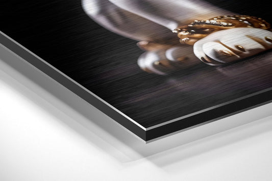 Puppy Brushed Aluminum Dibond Wall Art