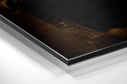 Bear as a Gentleman Brushed Aluminum Dibond Wall Art