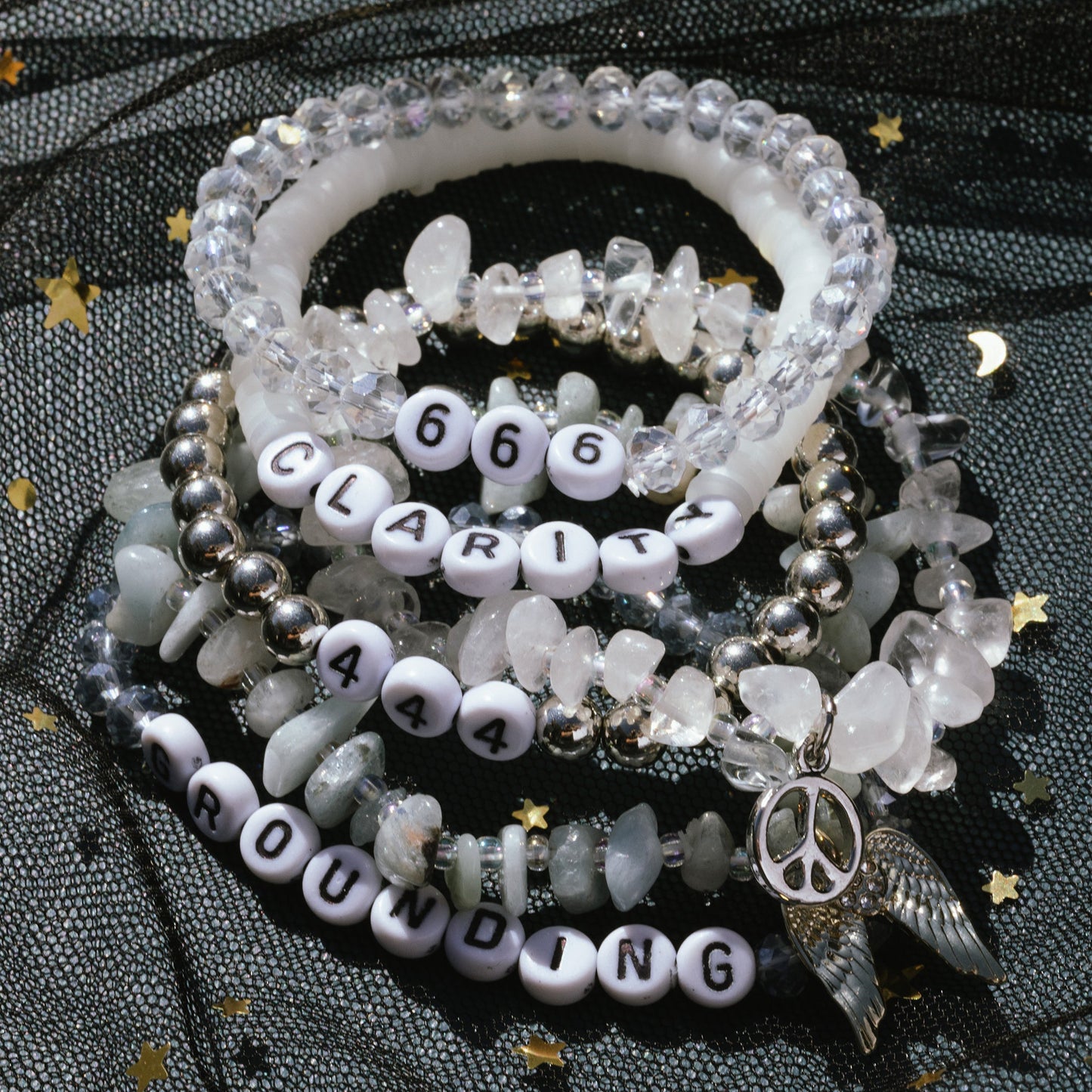 444 Angel Number Balance Bracelet Set