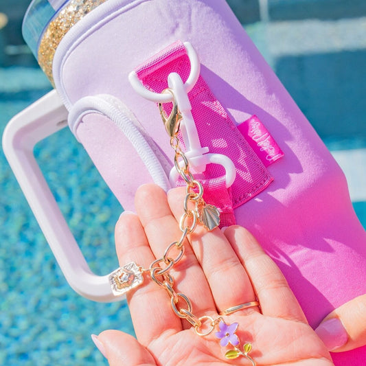 Pretty In Pink Stainless Tumbler Carrier Sleeve