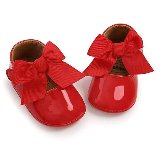 Baby Girls Flats with Bownot Otarealm