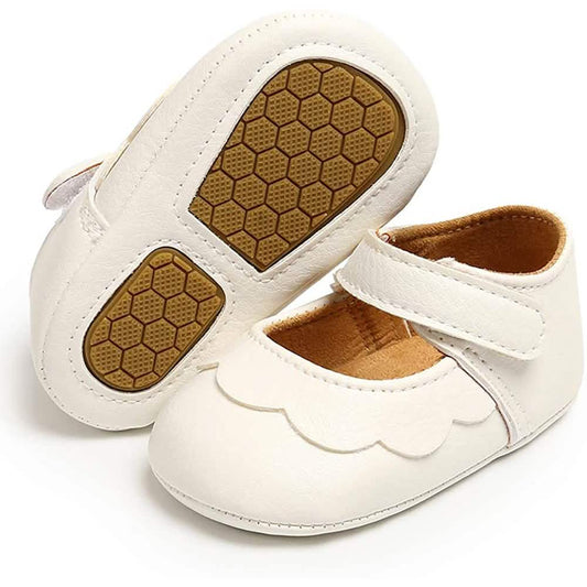 Baby Girls Mary Jane Flats Non-Slip Toddler First Walkers Princess Dress Shoes Otarealm