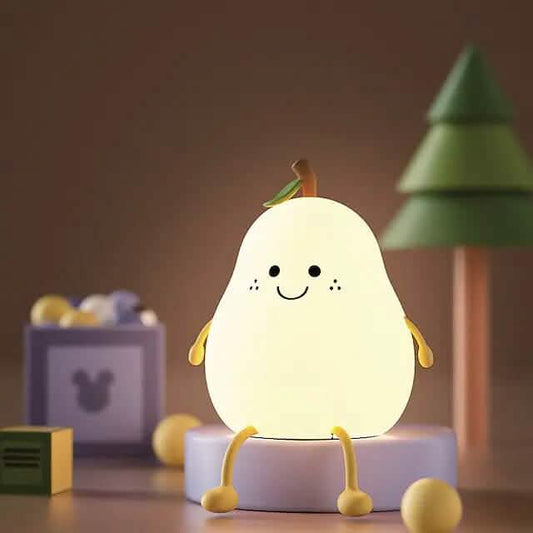 Bedroom Sleeping Bedside Tap Light LED Pear Shape Night Light Otarealm