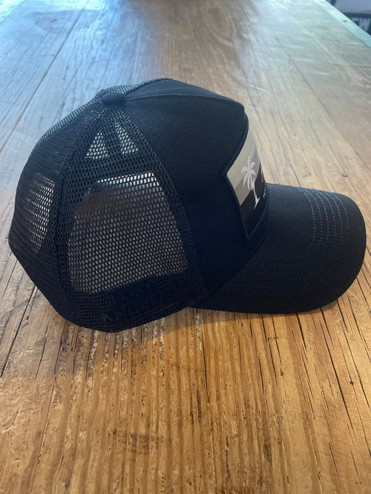 Rising Sun High Frequency Trucker Hat (Black with Gray-Blend patch) Pre-sale