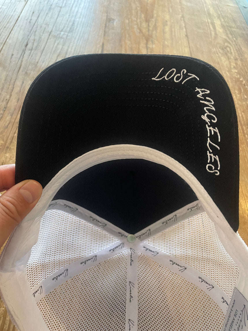 KX Palm Thunder Trucker Hat (Black with White patch) Otarealm