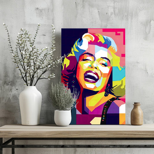 Hollywood Blonde Icon Aluminum Print