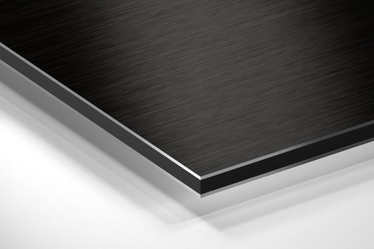 Binary Code Brain on Black Brushed Aluminium Dibond Wall Art