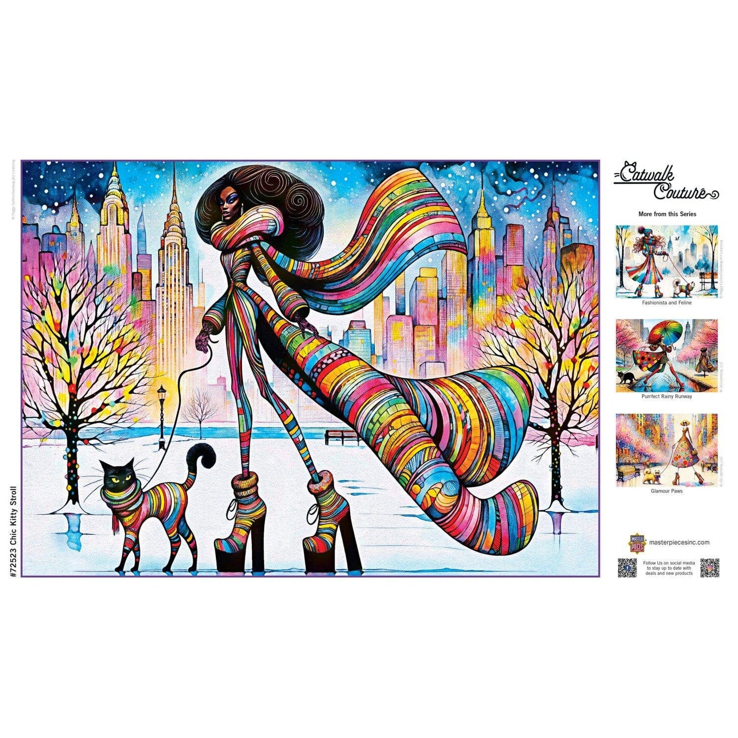 Catwalk Couture - Chic Kitty Stroll 1000 Piece Jigsaw Puzzle by Masterpieces Puzzles
