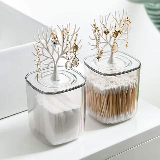 Creative Lovely Home Swab Box Acrylic With Cover Otarealm