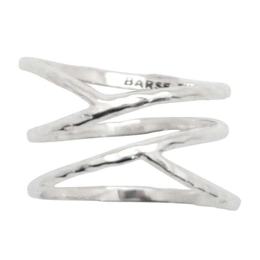 Criss Cross Sterling Silver Ring Otarealm