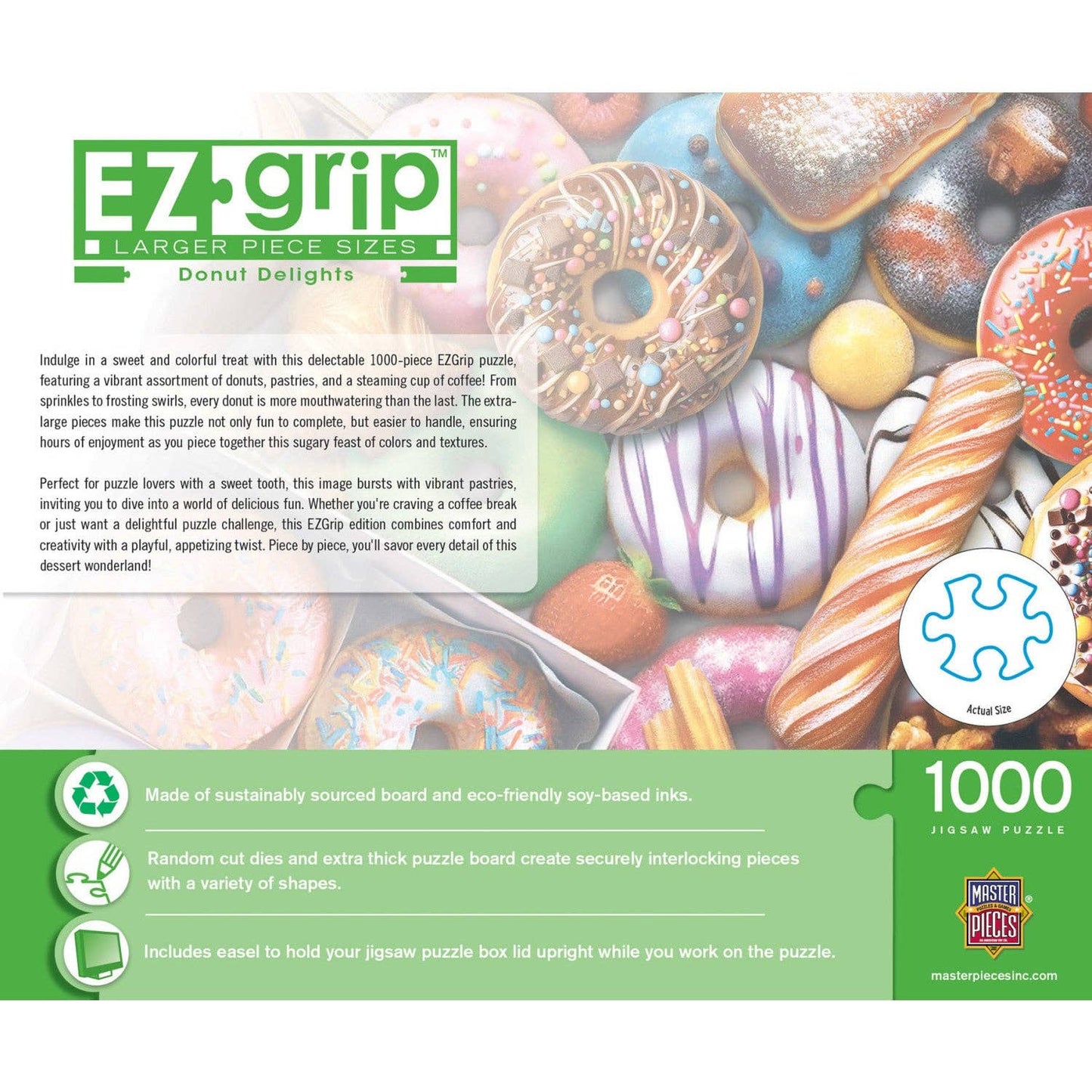 Donut Delights 1000 Piece EZ Grip Jigsaw Puzzle | Masterpieces Puzzles