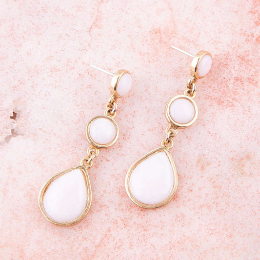 Drops of Pink Opal Earrings Otarealm