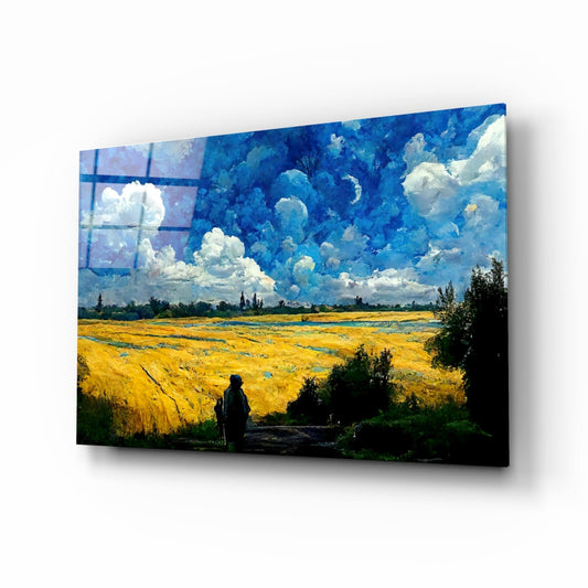 Cloudy Day Glass Glass Art || Designer Collection