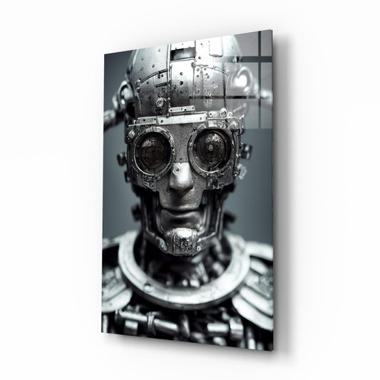 Humachine" Glass Wall Art || Designer Collection