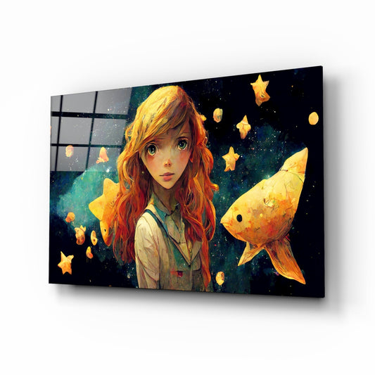 Space Aquarium Glass Wall Art || Designer Collection