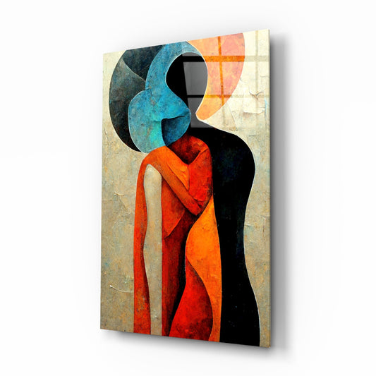 Hug Glass Wall Art || Designer Collection