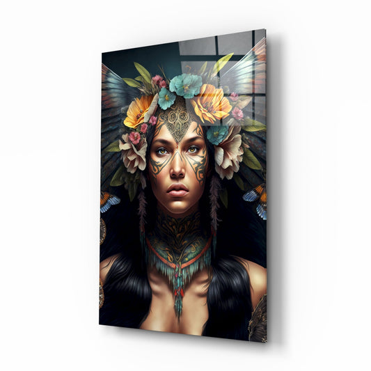 Warrior Beautiful Glass Wall Art || Designers Collection
